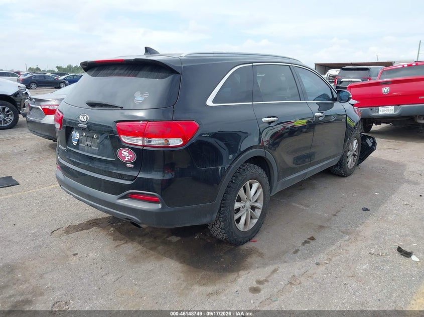 Vin: 5xypg4a36jg376871, lot: 46648506, kia sorento 2.4l lx 20184