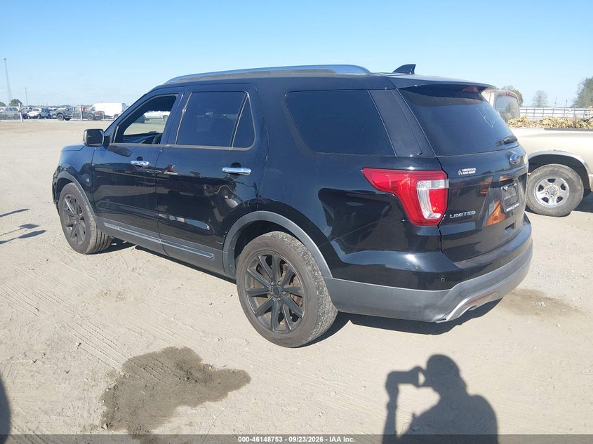 Vin: 1fm5k7f89ggb96278, lot: 46648510, ford explorer limited 20163