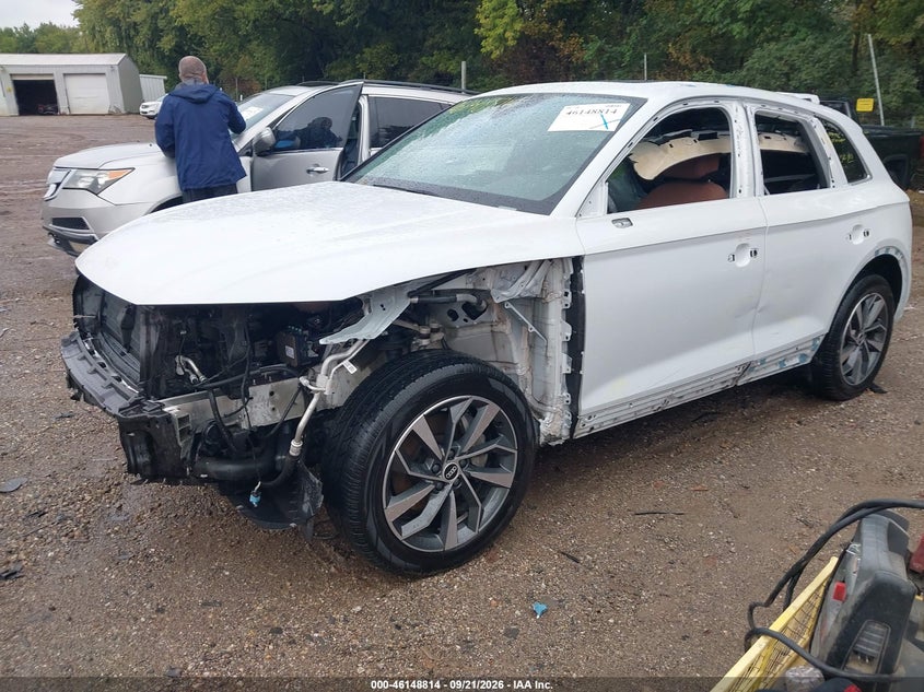 Vin: wa1aaafy5m2090643, lot: 46648571, audi q5 premium 45 tfsi quattro s tronic 20212