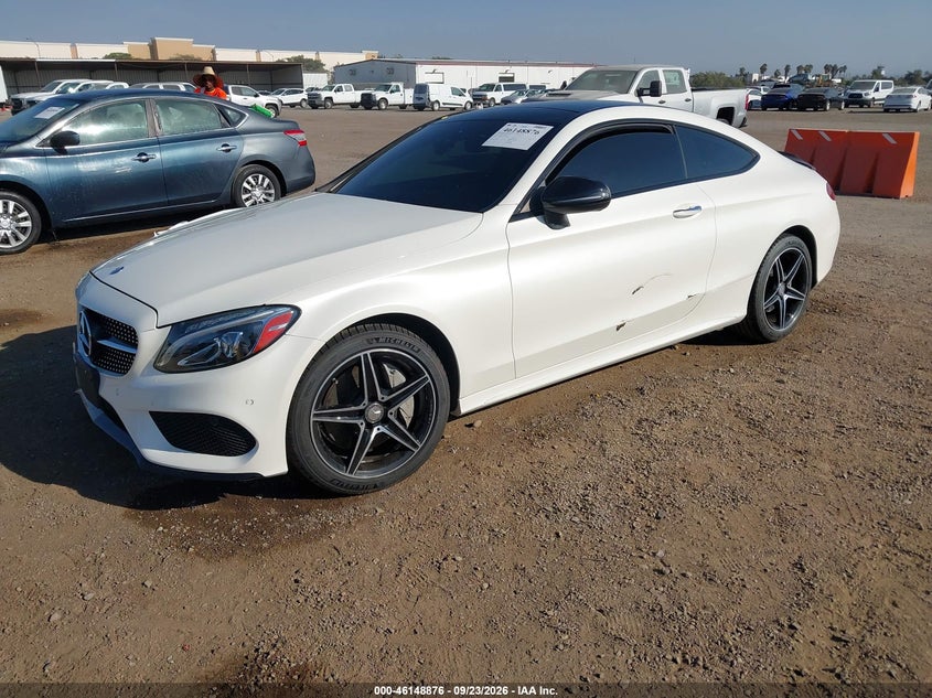 Vin: wddwj4jb2hf329196, lot: 46648633, mercedes-benz c 300 20172