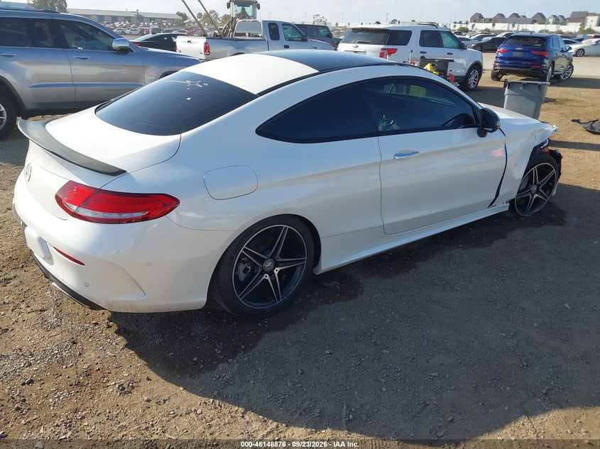 Vin: wddwj4jb2hf329196, lot: 46648633, mercedes-benz c 300 20174