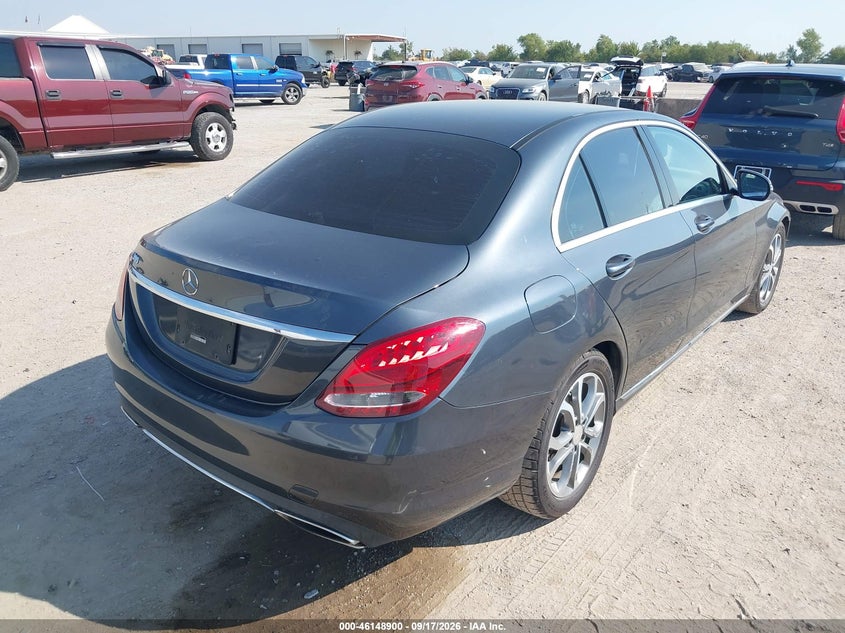 Vin: 55swf4jb1fu072575, lot: 46648656, mercedes-benz c 300 20154