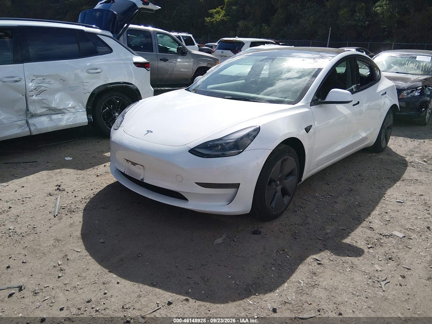 2023 Tesla Model 3, Лівий зад, IAAI, VIN 5YJ3E1EA3PF504172 — фото 2