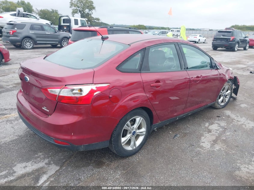 Vin: 1fadp3f26el373448, lot: 46648737, ford focus se 20144
