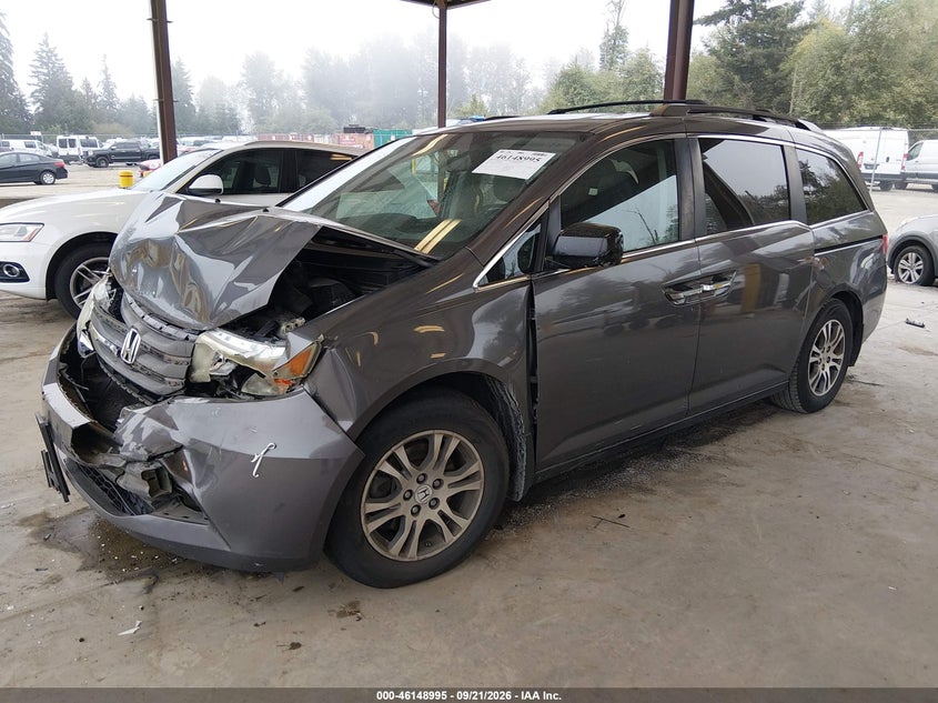 Vin: 5fnrl5h68cb143188, lot: 46648752, honda odyssey ex-l 20122