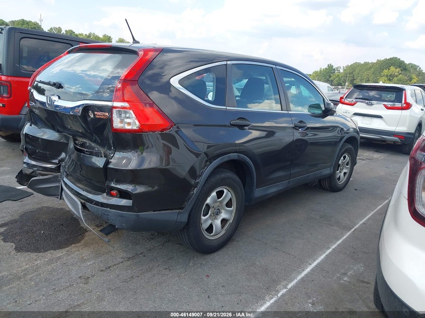 Vin: 2hkrm3h34fh530446, lot: 46648764, honda cr-v lx 20154