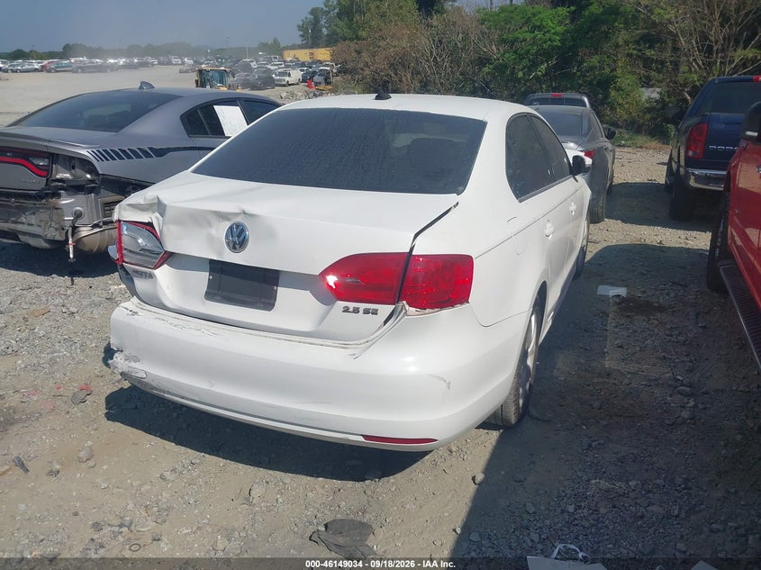 Vin: 3vwdp7aj8dm398636, lot: 46648791, volkswagen jetta 2.5l se 20134