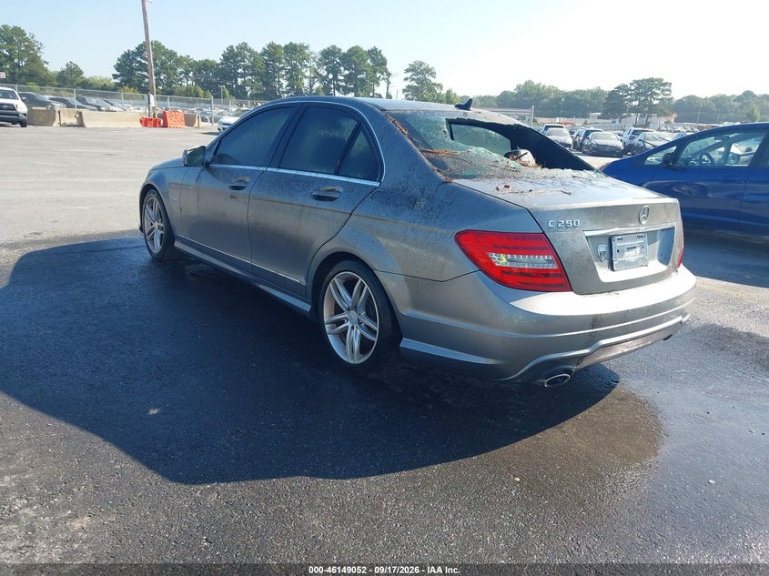 Vin: wddgf4hb7cr227895, lot: 46648809, mercedes-benz c 250 sport 20123