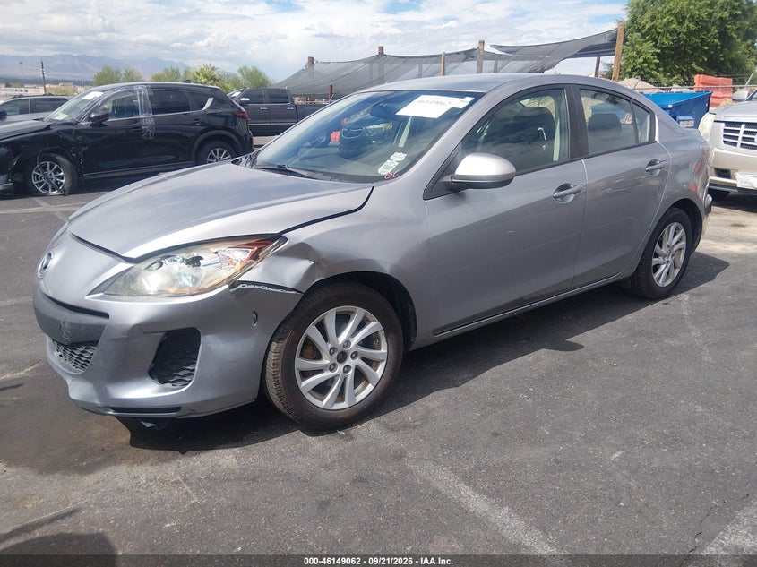 Vin: jm1bl1v76c1697443, lot: 46648819, mazda mazda3 i touring 20122