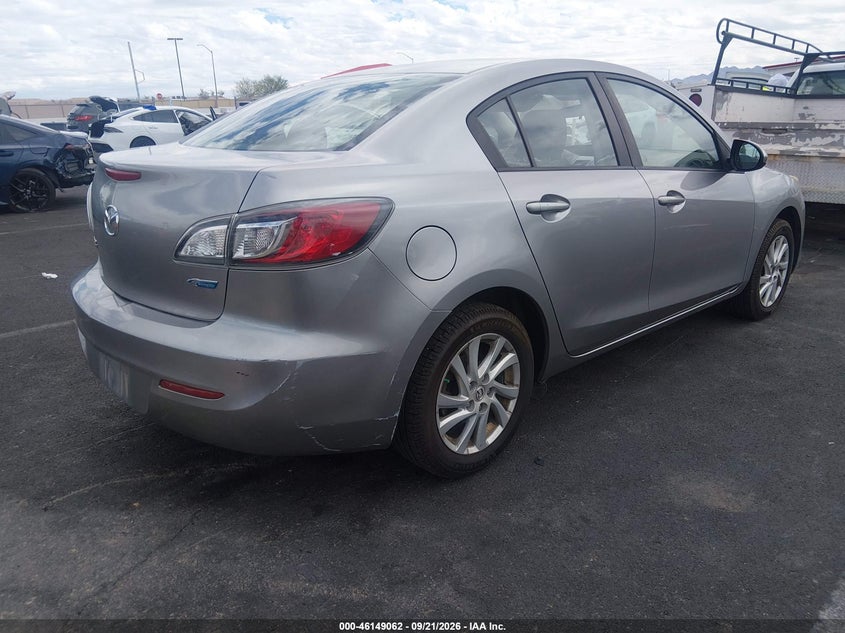 Vin: jm1bl1v76c1697443, lot: 46648819, mazda mazda3 i touring 20124