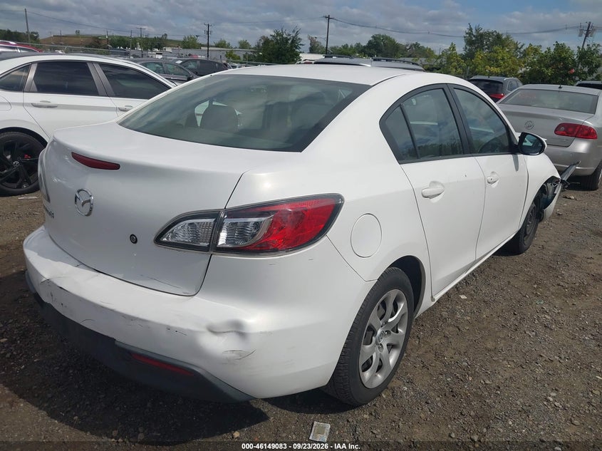 Vin: jm1bl1ug4b1408222, lot: 46648839, mazda mazda3 i sport 20114
