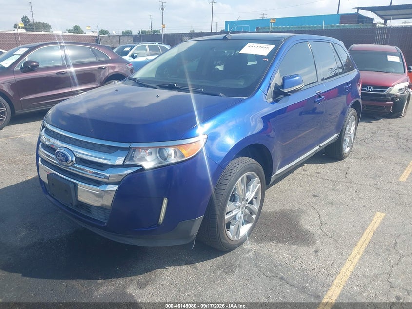 Vin: 2fmdk3jc8dbb11742, lot: 46648840, ford edge sel 20132