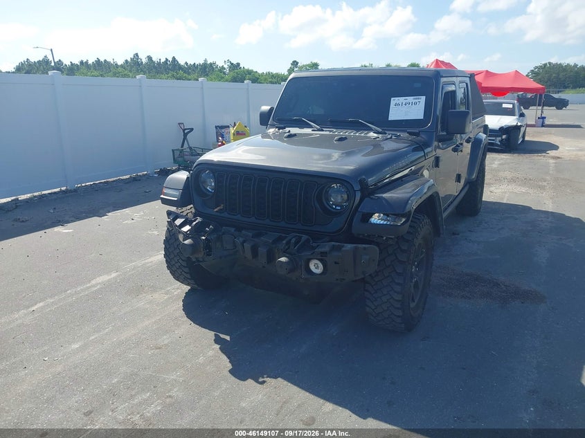 Vin: 1c6hjtag0rl126746, lot: 46648864, jeep gladiator willys 20242