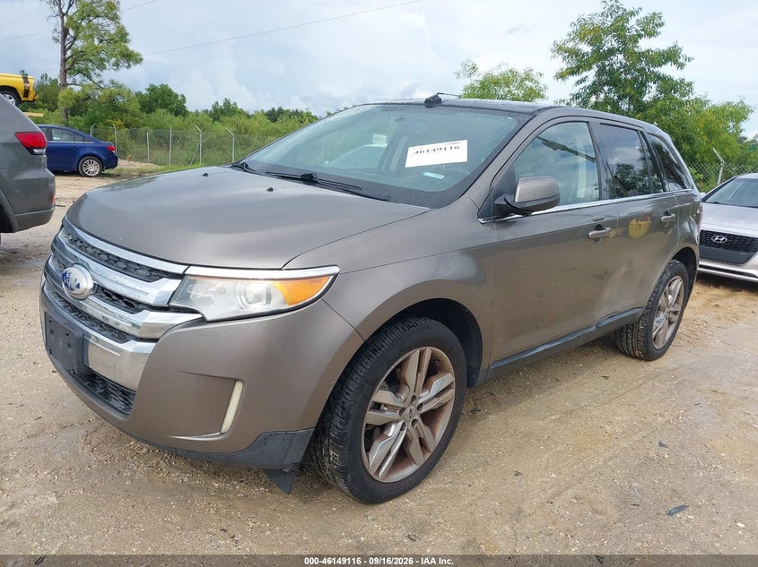 Vin: 2fmdk3kc6dba25473, lot: 46648873, ford edge limited 20132