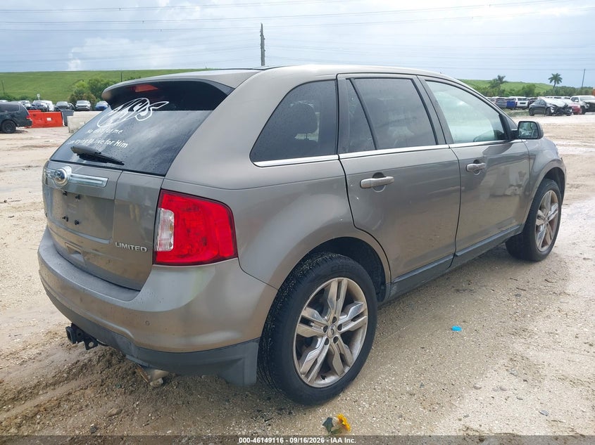 Vin: 2fmdk3kc6dba25473, lot: 46648873, ford edge limited 20134
