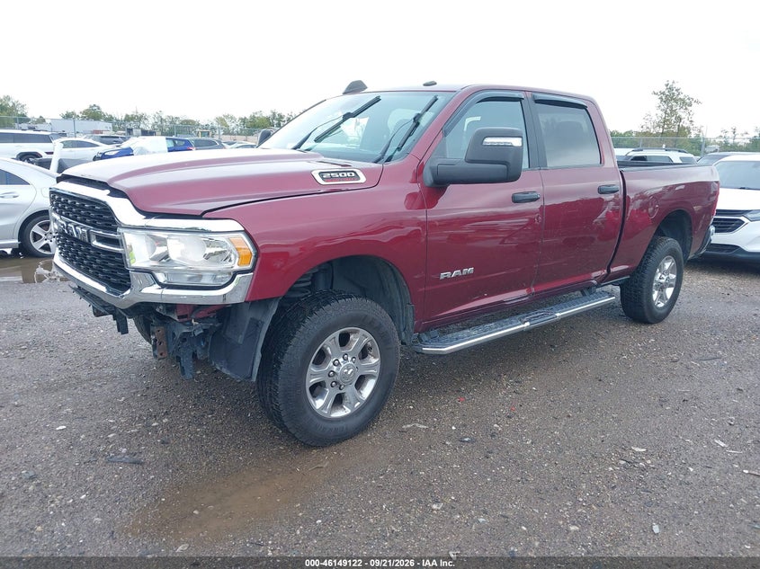 Vin: 3c6ur5djxrg100775, lot: 46648879, ram 2500 big horn  4x4 6'4 box 20242