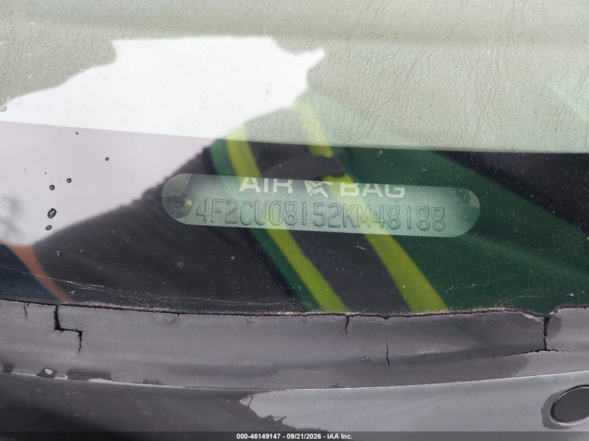 MAZDA TRIBUTE 2002 VIN 4F2CU08152KM48188