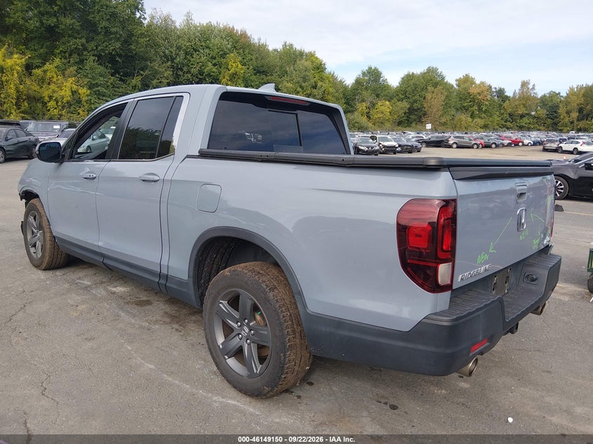 Vin: 5fpyk3f56nb022201, lot: 46648907, honda ridgeline rtl 20223