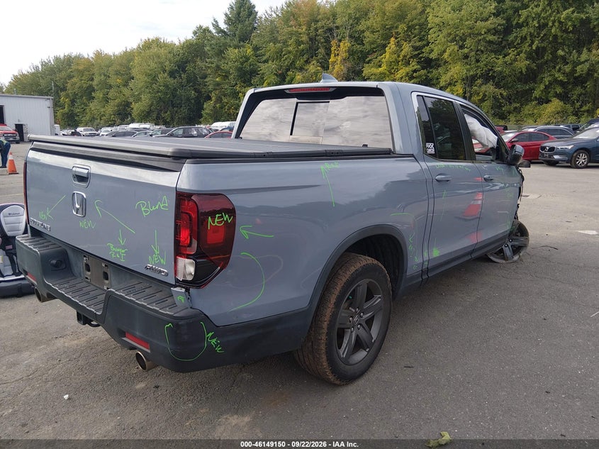 Vin: 5fpyk3f56nb022201, lot: 46648907, honda ridgeline rtl 20224