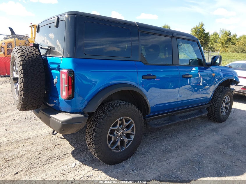 Vin: 1fmee9bp8slb39201, lot: 46648909, ford bronco badlands 20254