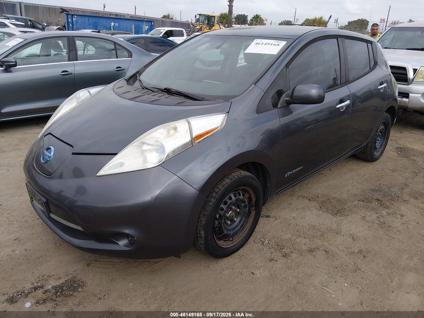 Vin: 1n4az0cp1dc412957, lot: 46648925, nissan leaf s 20132