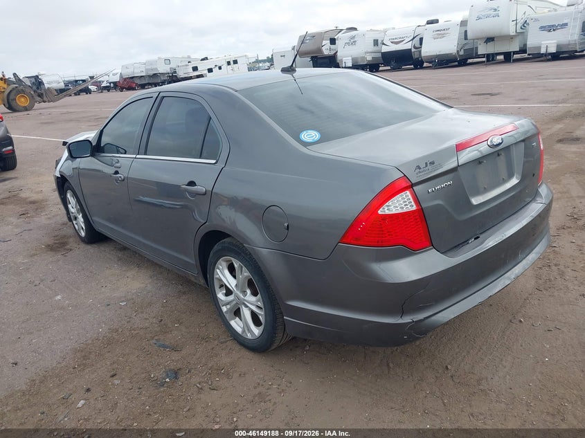 Vin: 3fahp0ha6cr306299, lot: 46648945, ford fusion se 20123