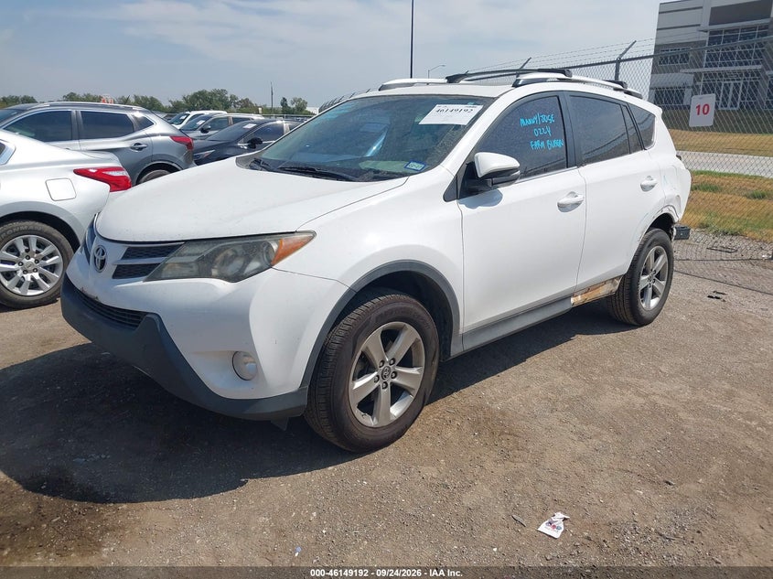 Vin: 2t3wfrev9fw178642, lot: 46648949, toyota rav4 xle 20152