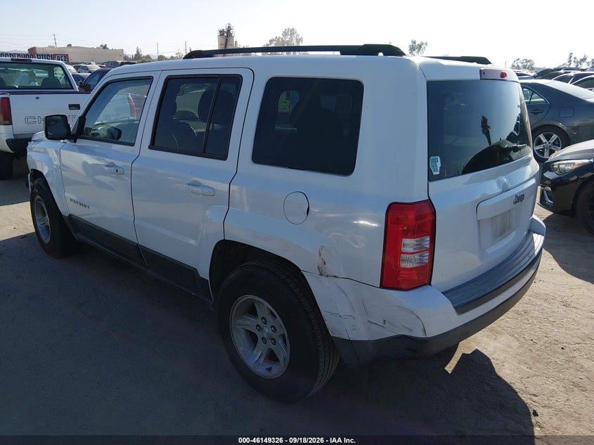 Vin: 1c4njpba7fd285301, lot: 46649083, jeep patriot sport 20153