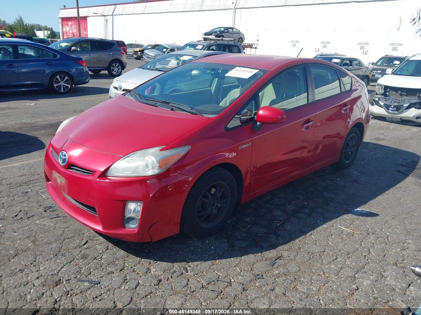 Vin: jtdkn3du1b0324909, lot: 46649105, toyota prius two 20112