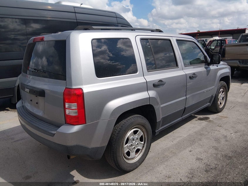Vin: 1c4njpbb6fd349854, lot: 46649127, jeep patriot sport 20154