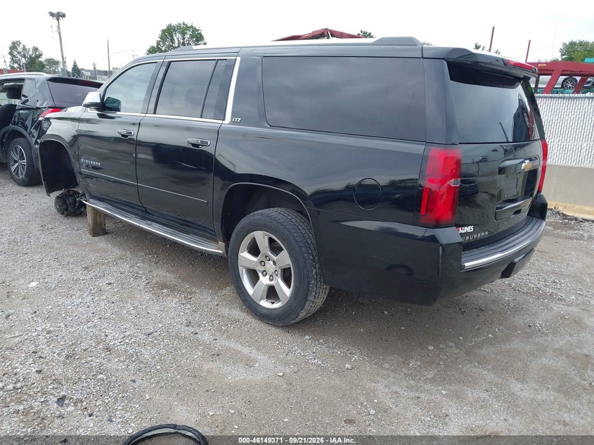 Vin: 1gnskkkc2fr551693, lot: 46649129, chevrolet suburban 1500 ltz 20153