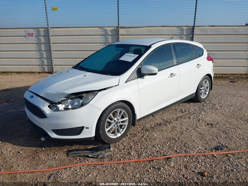 Vin: 1fadp3k23jl208506, lot: 46649157, ford focus se 20182