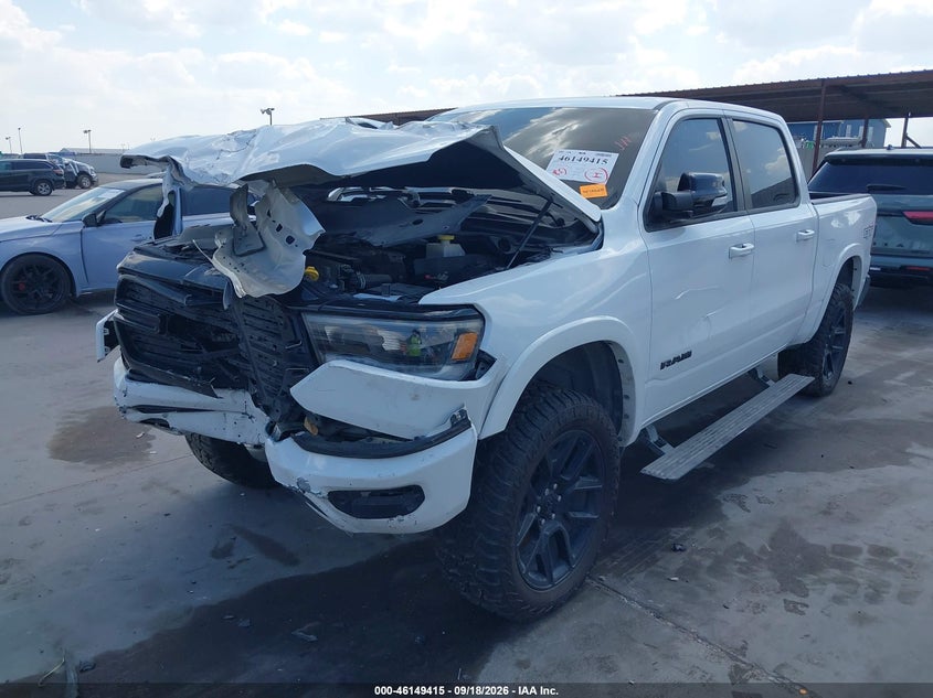 Vin: 1c6srfjt8nn306889, lot: 46649172, ram 1500 laramie  4x4 5'7 box 20222