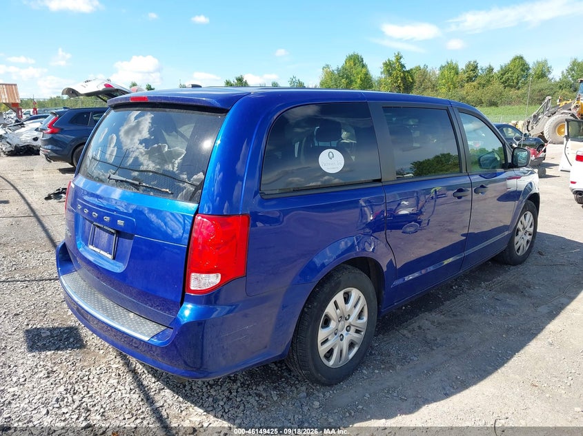 Vin: 2c4rdgbg6kr664925, lot: 46649182, dodge grand caravan se 20194