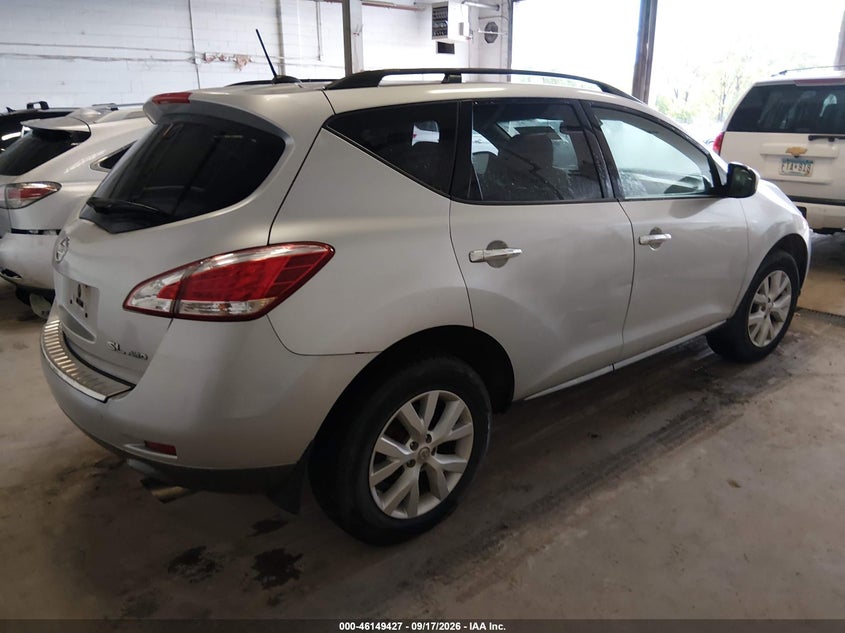 Vin: jn8az1mw9bw180629, lot: 46649184, nissan murano sl 20114