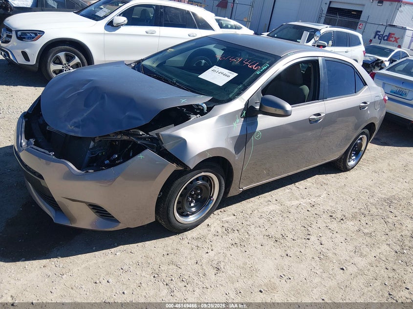 2016 Toyota Corolla, Удар спереду, IAAI, VIN 2T1BURHE8GC592863 — фото 2
