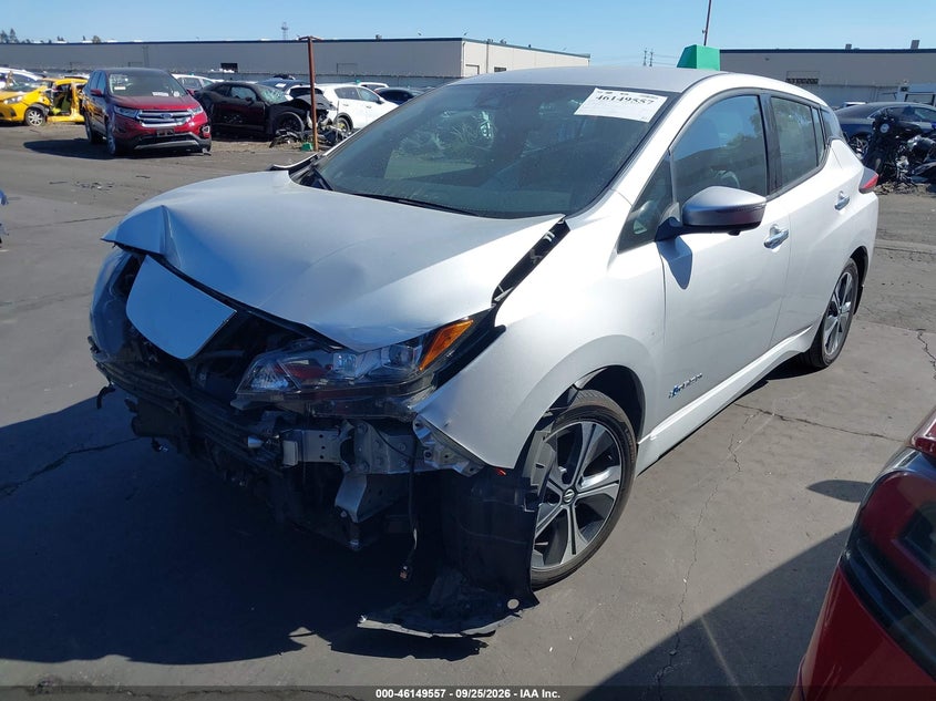 Vin: 1n4bz1cp9kc310040, lot: 46649314, nissan leaf sl plus 20192