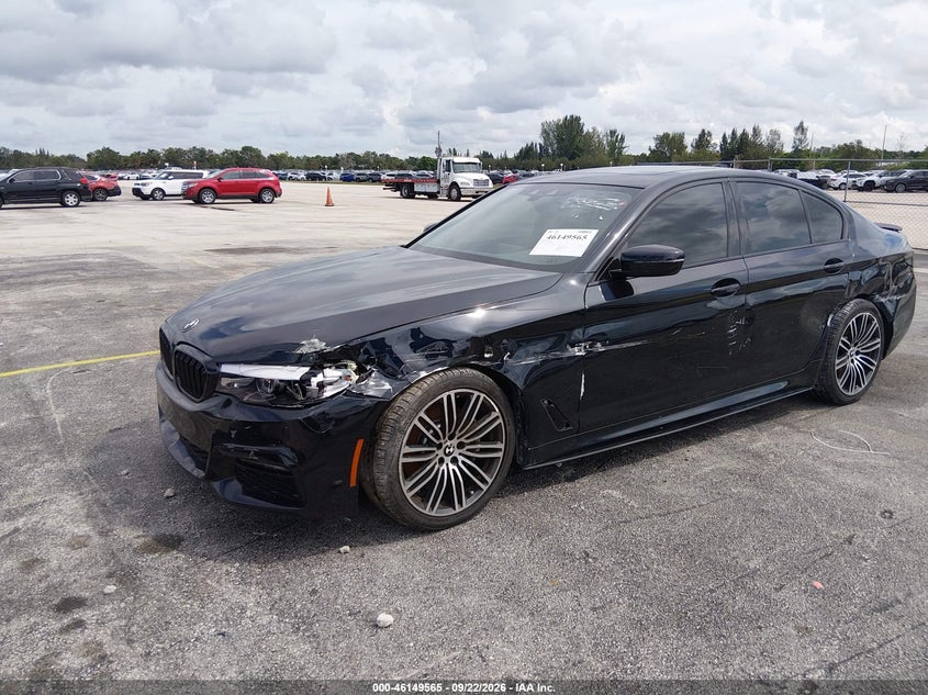 2019 BMW 5er, Обидва боки, IAAI, VIN WBAJE5C59KWW37296 — фото 2