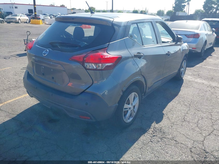 Vin: 3n1cp5bv4ll506441, lot: 46649363, nissan kicks s xtronic cvt 20204