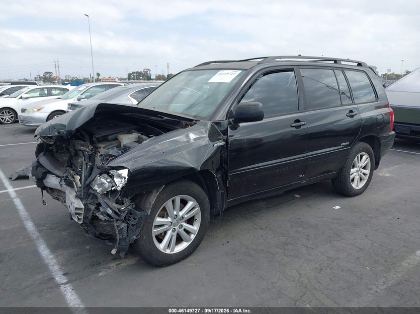 TOYOTA HIGHLANDER HYBRID 2006 VIN JTEDW21A560005783