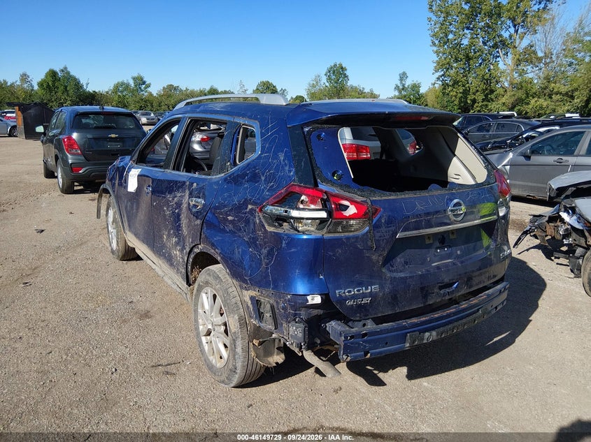 Vin: knmat2mv8hp584082, lot: 46649485, nissan rogue sv 20173