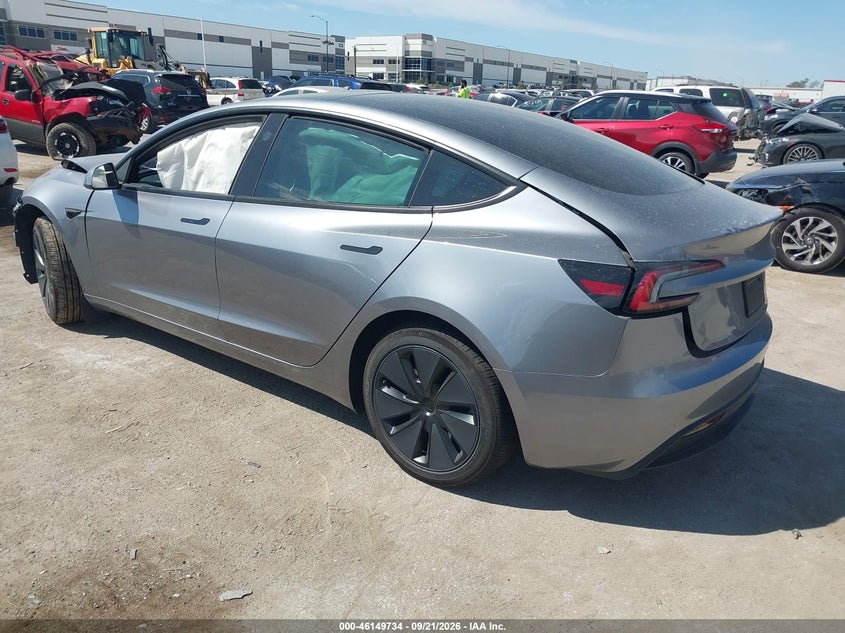 Vin: 5yj3e1ea3sf995237, lot: 46649491, tesla model 3 long range rear-wheel drive/standard rear-wheel drive 20253