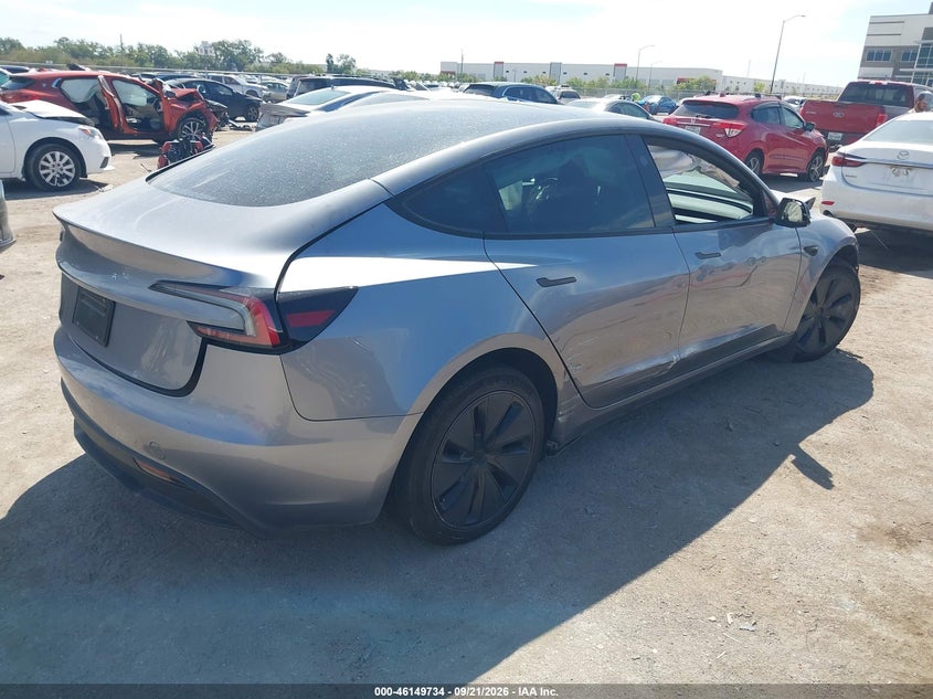 Vin: 5yj3e1ea3sf995237, lot: 46649491, tesla model 3 long range rear-wheel drive/standard rear-wheel drive 20254