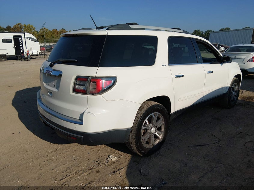 Vin: 1gkkrrkd3dj321659, lot: 46649496, gmc acadia slt-1 20134