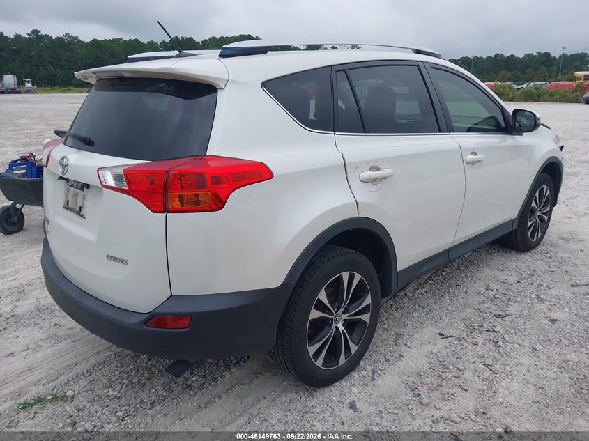 Vin: jtmyfrev6fd078052, lot: 46649520, toyota rav4 limited 20154