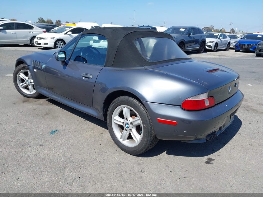 BMW Z3 2000 VIN WBACH9349YLG18128