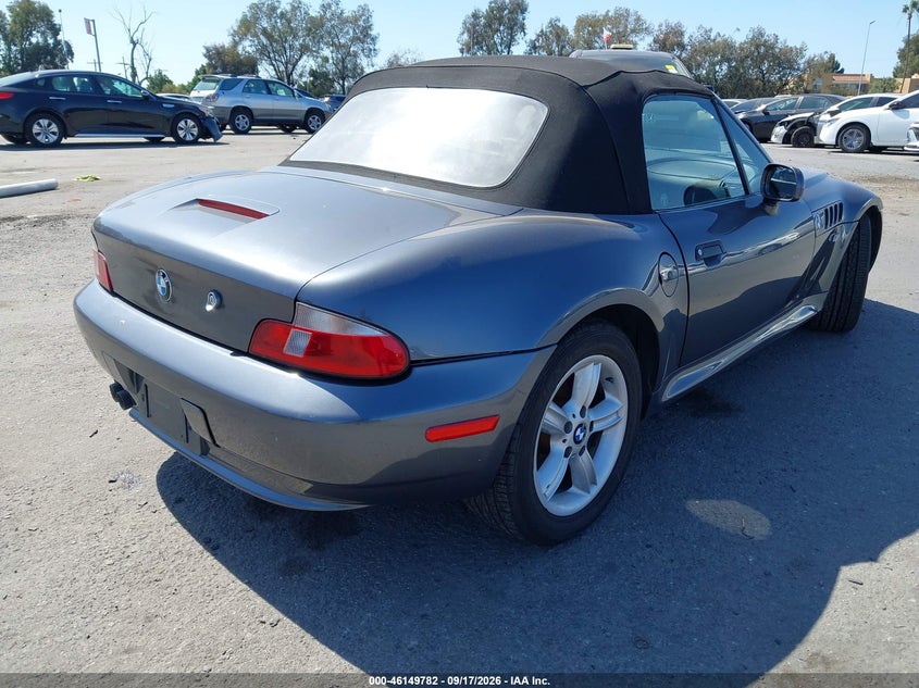 BMW Z3 2000 VIN WBACH9349YLG18128