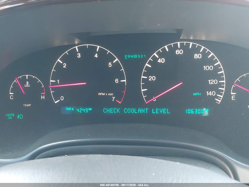 CADILLAC DEVILLE 2003 VIN 1G6KF57993U112403