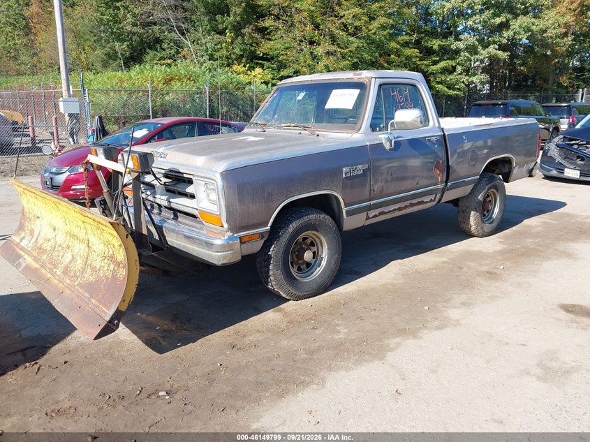1989 Dodge W-Series W100, Normal Wear & Tear, IAAI, VIN 1B7HM06Y7KS031001 — photo 2