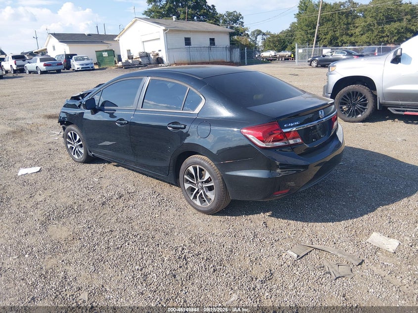 Vin: 19xfb2f81fe017015, lot: 46649605, honda civic ex 20153